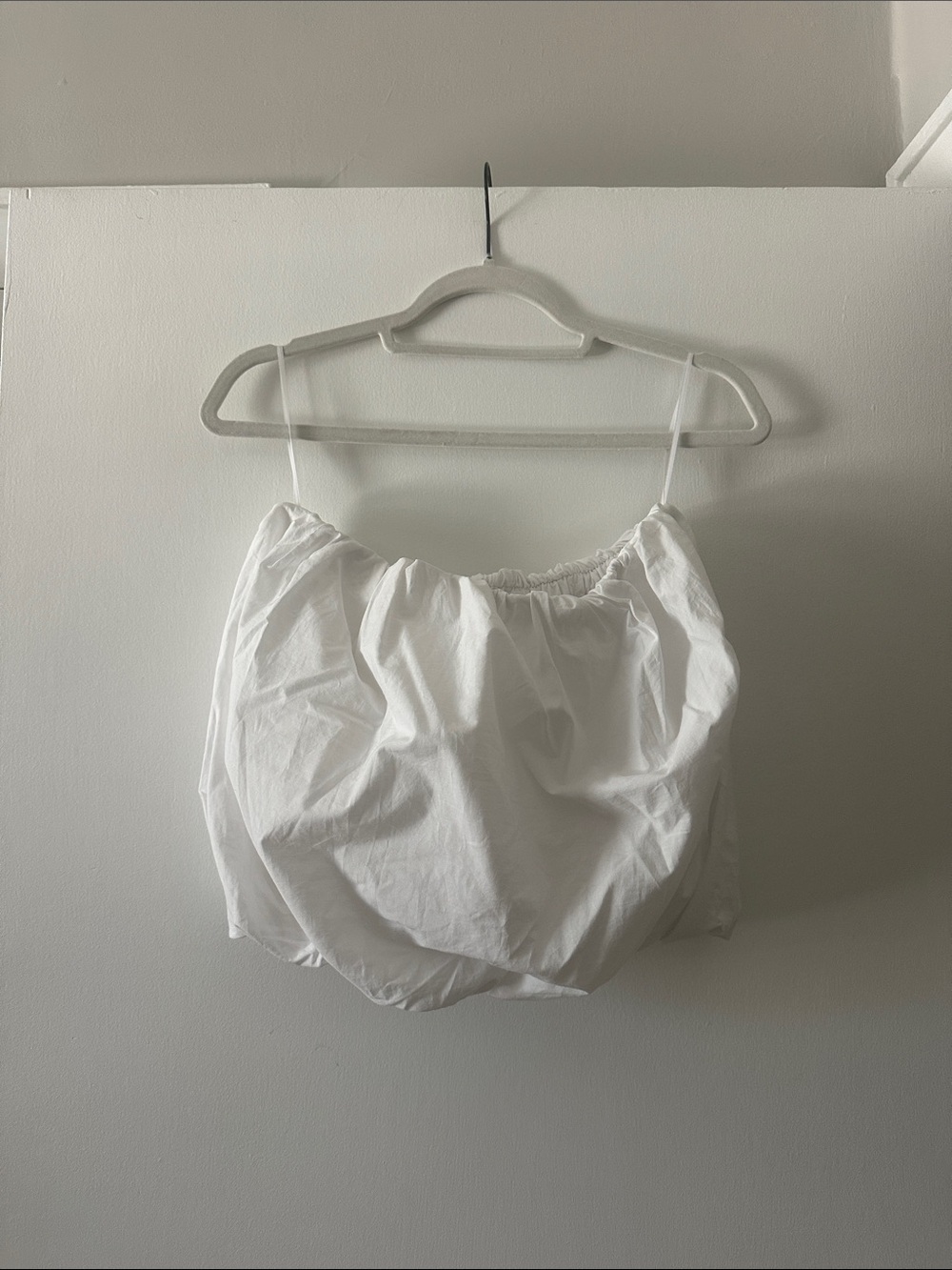 NWOT Anthropologie Strapless Bubble White Top | Size M